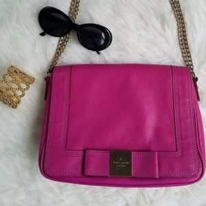 Kate Spade Villabella Ave Pink Bow Shoulder Bag